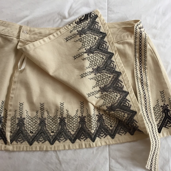 Free People Wrap Around Skirt - Embroidered - Picture 3 of 5